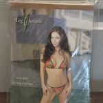Leg Avenue One Size Fits Most Tropical Floral Lycra Bikini Thong Set Style #8289 Photo 0