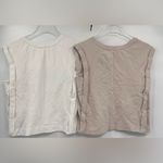 Anthropologie By  “Amour” Muscle Sweatshirt and plain tan top‎ size Xs Photo 1