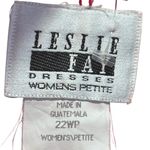 Leslie Fay  Vintage Women Red Blazer Suit Jacket Black Trim Petite Size 22 Photo 12