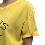 Harry Potter Hogwarts Yellow Cuff Sleeve Tie Front Graphic Tee Shirt Womens L Gold Size L Photo 1