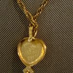 Gold tone Heart light pink Pendant Necklace Photo 4