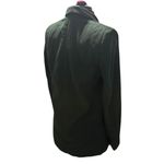 Mango  Suits Double Breasted Crinkle Blazer Dark Green Relaxed Fit EUC Small Photo 6