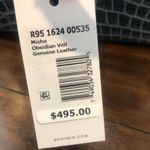 Brahmin Misha Obsidian Veil Crocodile Leather Shoulder Bag Top Zip Closure NWT Photo 3