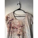Coldwater Creek Women's M Short Sleeve T-Shirt Floral Print Artsy Boho Casual Photo 5