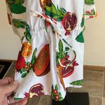 ZARA  White Sequined Fruit Bell Sleeve Crop Top Photo 9