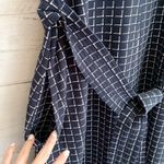 Lark & Ro Crew Split Neck Navy and White A Photo 4