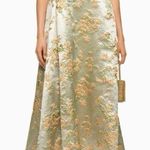 STAUD  Kennedy jacquard metalic floral midi dress Size 0 Photo 0