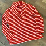 Merona  Red White Striped Sweater Size XL Photo 4