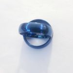 New blue‎ tone stainless steel ring size 7 Blue Photo 2