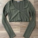 Princess Polly  green crop top Photo 0