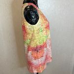 Blue 84  South Padre Island Orange Pink Yellow Tye Dye  Floral Tank Top Size M Photo 1