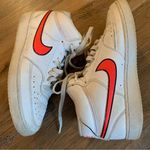 Nike  Shoes Women’s Court Mid Athletic Sneakers Sz US 9 CD5436-102 White Orange Photo 0