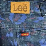 Lee Vintage Denim Skirt Size Small High Waist Floral Print Midi USA Made Blue Photo 11