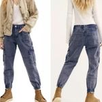 We The Free Free people jeans cargo  PLATOON JOGGER PANTS HIGH RISE DENIM blue Photo 1