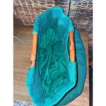 Green Boho Burlap Satchel/Handbag Photo 8