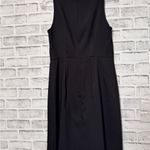 Loft ‎ Black Scalloped Midi Dress sleeveless with cutouts size 2 Photo 1