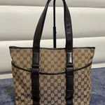 Gucci Canvas Monogram Tote Bag Photo 0