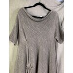 lamb Linen Gray Lagenlook Dress Minimalist Artisanal Tunic Scandinavian Style L Size L Photo 9