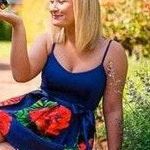 Floral Dress Blue Size 4 Photo 1