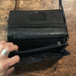 Perlina  black leather crossbody bag great for travel everyday use quality made Photo 5