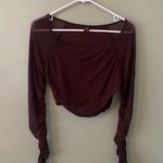 SheIn brown mesh top Photo 2