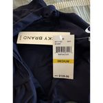 Lucky Brand Sea of Love High Neck One Piece Maillot Bathing Swimsuit Navy Medium Photo 2