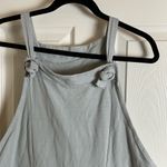 Ladies Italian Lagenlook 2 Pocket Front Tie Comfy Cotton Jumpsuit Gray Size undefined Photo 2