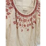 st. john's bay  Boho Peasant Top Embroidered Long Sleeve‎ Blouse Size Small Photo 1