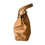 Womens Vegan Leather Tote Tan Photo 5