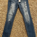 So Denim Jegging Jeans Distressed Women's Sz 5/27 Low Rise New With Tags Blue Photo 0