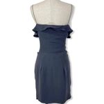 Black Silk ruffle dress by Athe Vanessa Bruno short Little Black dress EU 40 Size undefined Photo 3