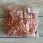 Lulus  Love & Blooms Blush Floral Print Off Shoulder Dress M Peach NWT IN PKG Photo 7