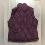 Eddie Bauer Puffer Vest Women's Size Small Petite Burgundy premium goose down Photo 1