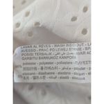 ZARA  White Blouse Embroidered Eyelet Ruffled  Top Women's Small Coastal Boho Photo 3