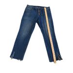 Prosperity Jeans Womens 32" Raw Hem & Slits Mid Rise Button Up Travel Casual Blue Size undefined Photo 6