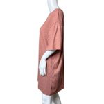 ZARA Dress Womens Small Pink Ribbed Knit T-Shirt Dress Casual Neutral Minimalist Photo 2