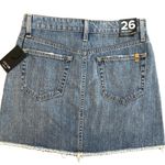joe's jeans NWT  Sz 26 Women High-Rise Blue Jean Denim Skirt Distressed Frayed NEW Photo 1