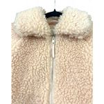 A New Day A New Day Sherpa Fleece Jacket Women's M Light Pink Apricot Zip Quilted Lining Photo 2
