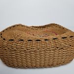 BOHEMIAN RAFFIA HANDMADE STYLE WOVEN HANDBAG Red Photo 4