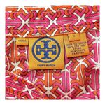 Tory Burch  Top Geometric Print Pink Orange Stephanie Sequin Sparkle Women Size 2 Photo 8