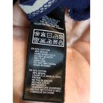 Forever 21 Medium Navy Cropped T Shirt with Tie Front Novelty Stars Americana Photo 4