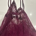 Frederick's of Hollywood  Lace Chemise burgundy size
L Photo 6