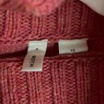 Anthropologie Moth Wool Fireside Cowl Turtleneck Sweater | Pink/Orange | XS Photo 6