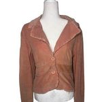 Courduroy Salmon Y2K Blazer Jacket Orange Size L Photo 0
