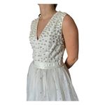 Venus  Couture Pearl Embellished, big Tulle skirt Sleeveless gown Dress size 4 Photo 3