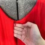 Trina Turk NWT  Ocean Cape Back Drape Dress in Bright Red Lava - Sz M 🧡🎀 Photo 8