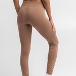 Nike NWT  animal print logo leggings in brown Photo 2