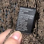 Carmen Marc Valvo Carmen Marc Vavlvo Tan 2Pc Crochet With Sparkly Beads Tank Top & Cardigan XL Photo 12