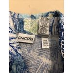 Chico's  womens Blazer Long Sleeve 98% Cotton 2 Side pocket Collared Cottagecore Photo 8