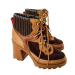 Sorel Waterproof Leather Brex Lace Up Boots Tawny Buff Brown Size 7 WORN ONCE Photo 2